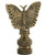 Antique Brass Bronze Butterfly Finial 2 Tall Vintage Gold Look Shade Topper
