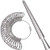 Ring Sizer Measuring ToolAluminum Ring Mandrel and Finger Gauges Metal Ring Sizer Tool Set