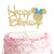 Happy Birthday Cake Topper Happy Kids Birthday Cake Decoration 1st 2nd 3rd 4th 5th 6th Birthday Party Decoration  Gold and Blue