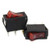 RuiLing 5pcs KCD3102N Square Rocker Switch with Light 3Pin ONOff 2Position Red Button SPST
