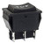 RuiLing 5pcs KCD4 Square Rocker Switch 6Pin ONOffON 3Position Black Button DPDT Double Reset Switch