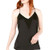 Bar III Womens Mesh Inset Racerback Cami Black L