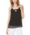 Bar III Womens Dot Print Pullover Blouse Black XLarge