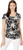 Karen Kane Side Shirred Top Print XS