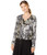 Karen Kane Ruffle Tie Front Top Print MD