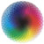LRRH 1000 Pcs Round Jigsaw Puzzles Rainbow Palette Intellectual Game for Adults and Kids