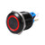LED Latch Button Switch22mm 12V LED Waterproof Selflocking Latching Push Button Switch Red