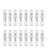 Furnido 40 Pack 3ml Clear Glass Fine Mist AtomizerSmall Empty Portable Sprayer Bottles Pump Essential Oil Spray BottleRefillable Perfume Sample Vial Liquid Container For Travel