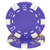 Brybelly 50 Purple Clay Composite Striped Dice 115 Gram Poker Chips
