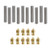 Zomiee 3D Printer 10pcs 30MM Length Extruder 175mm Tube  10pcs 04mm Brass Extruder Nozzle Print Heads for MK8 Makerbot Reprap 3D Printers