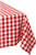 DII Checkered Collection Tabletop Tablecloth 60x84 Red
