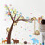 ROFARSO Colorful Cute Cartoon Animals Large Tree Swing Wall Stickers for Kids Removable Wall Decals DIY Decorations for Nursery Baby Boys Girls Bedroom Playroom Living Room