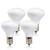 R14 LED Bulb E17 Intermediate Base Mini Reflector, 4 Watt 280 Lumens, 25 Watt Incandescent Equivalent, R14 E17 LED Light Bulb Non-dimmable 3000K Warm White (4 Pack)