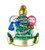 Old World Christmas Snowman Christmas Couple Glass Ornament