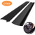 Kitchen Silicone Stove Counter Gap Cover with Heat Resistant Wide  Long Gap Filler Used for Protect Gap Filler Sealing Spills in Kitchen Counter Stovetops?2 Pack Black 25 Inch?