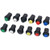 Twidec12Pcs 12mm SPST SelfLocking Latching Push Button Switch 6 Color OffON LDS4276C