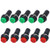 Twidec10Pcs 12mm Thread Normally Open ONOff Latching Push Button Switch 3A 250V 2 Pin Mini SelfLock Red and Green Switch PBS11ARG