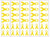40 Yellow Ribbon Temporary Tattoos Sacroma Bone Cancer Awareness Tattoo