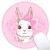 Dynippy Mouse Pad Gaming Mouse Pads NonSlip Rubber Base Mousepad with Stitched Edge Round Mouse Mat for Desktops Computer Laptops Cute Rabbit