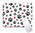 Dynippy Mouse Pad Gaming Mouse Pads NonSlip Rubber Base Mousepad Square Mouse Mat for Desktops Computer Laptops Dog Paw Print