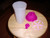 Tupperware Quick Shake Pink 16oz