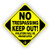 Minuteman Signs  10 Count Aluminum Keep Out No Trespassing Signs 607NTKO