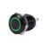 LED Push Button SwitchCar 12mm LED Light Momentary Push Button Switch Toggle Black Case 2A Green