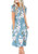 DB MOON Women Summer Casual Short Sleeve Dresses Empire Waist Dress with Pockets Flower Light Blue S DB MOON Women Summer Casual Short Sleeve Dresses Empire Waist Dress with Pockets Flower Light Blue S