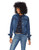 dollhouse Womens Denim Jacket Dark Wash L