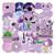 Cute Purple Sticker Pack of 50 Stickers Purple Vsco Decals for Laptops Hydro Flasks Water Bottles Luggage