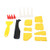 MTMTOOL 17Pcs Caulking Tool Kit Silicone Sealant Finishing Tool Grout Scraper Caulk Remover Caulk Nozzle and Caulk Caps
