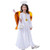 PGOND Girls Angel Dress Halloween Costume with Wings 46Y White
