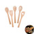 Bamboo Utensil Set Kitchen Tool Wooden Cooking Spoons and Spatulas Perfect for Nonstick Pan and Cookware 5 Piece Set