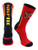 TCK Maryland Perimeter Crew Socks RedBlackGold Large