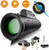 Monocular Telescope 40x60 High Power HD Compact Monocular for Adults Kids Night Vision Waterproof Scope with Smartphone Holder  Phone Tripod  BAK4 Prism FMC for Bird Watching Camping