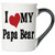 Cottage Creek Large 18 Ounce Ceramic Papa Bear Coffee Mug Papa Tea Mug Cup White