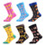 WeciBor Mens Funny Pattern Fruit Style Combed Cotton Casual Socks