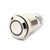 Cuque Latching Push Button Switch 12V Waterproof Car Round Button Switch 16mm Metal Durable Push Power Button 1NO 1NC On Off Button Switch with White LED