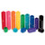 ETA hand2mind Plastic Rainbow Fraction Squares, Bulk Math Manipulative Kit for the Classroom (15 Sets of 51 Tiles)