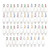 50pcs Clear Refillable Keychain Bottles with Flip Cap Plastic Leakproof Containers Portable Squeeze Empty Bottle for Travel School Outdoor Trip Camping