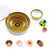 Round Cookie Biscuit Cutter Set 12 PCS Stainless Steel Pastry Cutters Baking Circle Ring Molds Cutters for Donut Dough Fondant with Colorful Rubber Coating