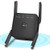 WiFi Range Extender 1200Mbps WiFi Repeater 24  5GHz Dual Band WPS Wireless Signal Booster Wall Plug WiFi Range Extender 4 Antenna with Ethernet Port Simple Setup Black