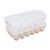 Saedy Clear Plastic Egg Cartons Reusable Camping Egg Holder Storage Egg Containers for Refrigerator 18 Packs Set of 2