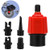 Vanxse Inflatable SUP Pump Adaptor Air Pump Converter 4 Standards Conventional Air Valve Attachment for Inflatable Boat Stand Up Paddle Board Inflatable Bed SUP Pump Adapter