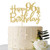 Gold Glitter Happy 96th Birthday Cake Topper  96 Cake Topper  96th Birthday Party Supplies  96th Birthday Party Decorations