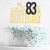 Happy 83rd Birthday Cake Topper  Eighty threeyearold Cake Topper 83rd Birthday Cake Decoration 83rd Birthday Party Decoration Gold and Black