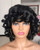 Annivia Short Curly Wig for Black Women Big Bouncy Fluffy Kinky Curly Wig Heat Resist Soft Synthetic Short Curly Afro Wig
