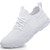 Damyuan Mens Lightweight Athletic Running Walking Gym Shoes Casual Sports Shoes Fashion Sneakers Walking Shoes White