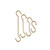 Creative Co-Op Gold Hand Forged Iron S-Hooks (Set of 4 Pieces)