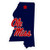 NCAA Siskiyou Sports Fan Shop Mississippi Ole Miss Rebels Home State 11 Inch Magnet One Size Team Color